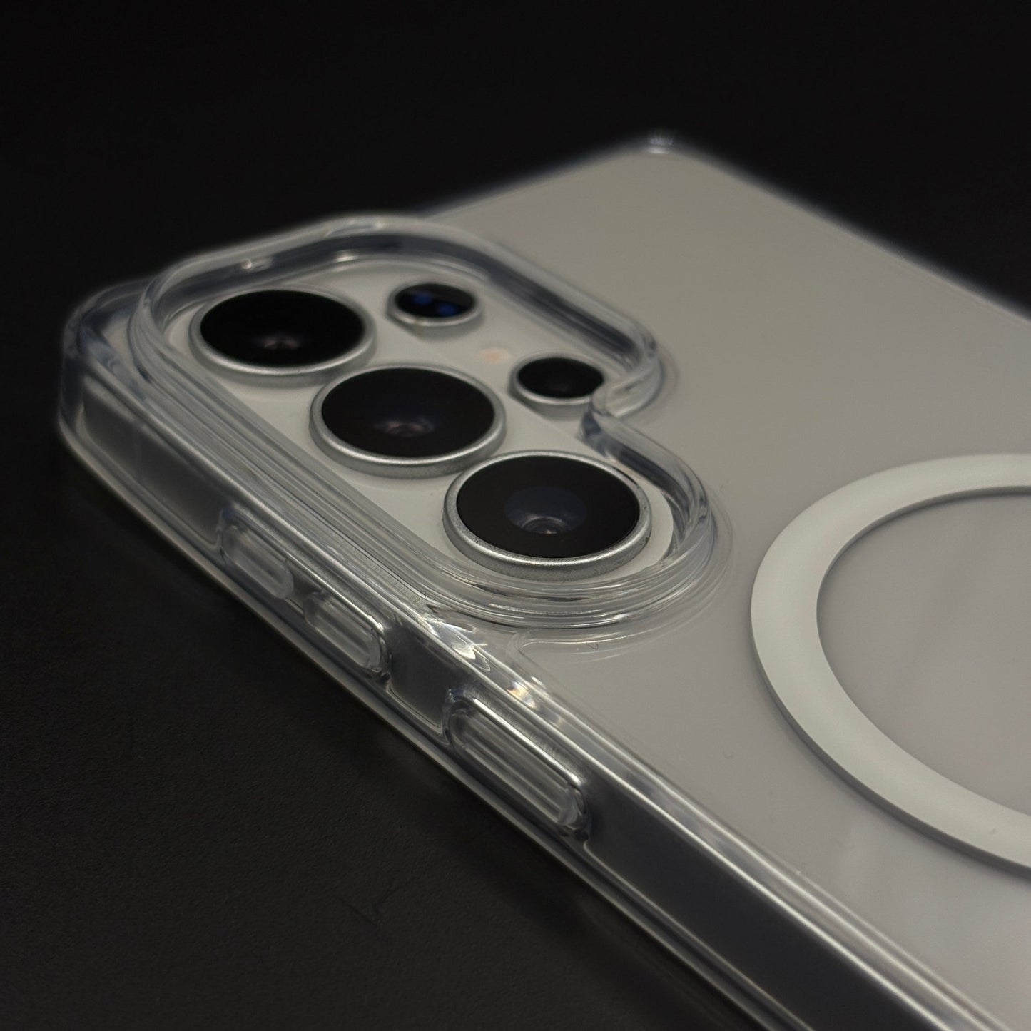 Non-Yellowing Clear Kickstand MagSafe Mobile Case Cover for Galaxy S26 Ultra