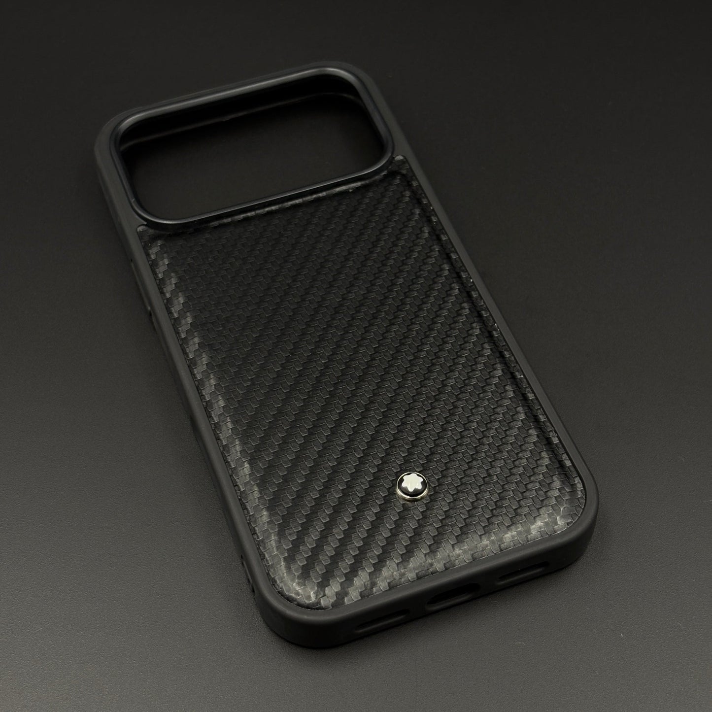 Carbon Fibre MB Logo Case for iPhone 17 Series | Luxury Shockproof Protection