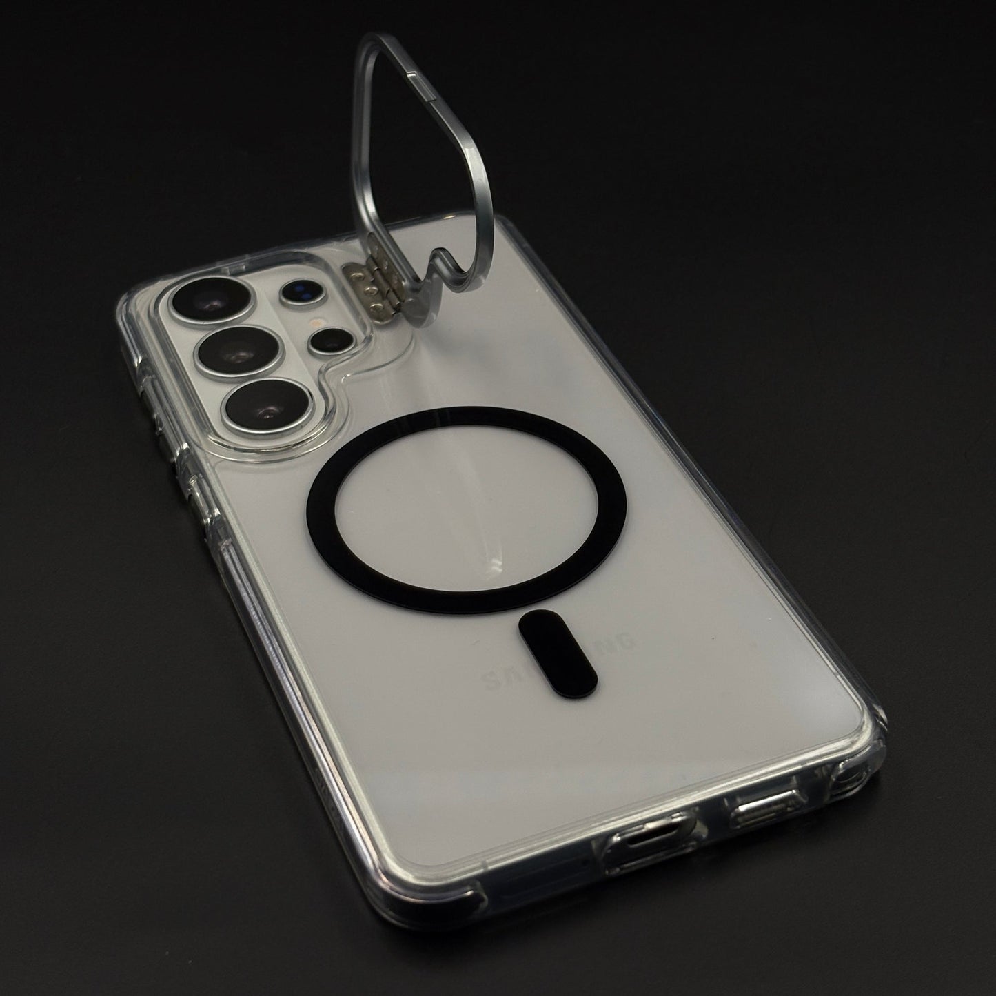 Non-Yellowing Clear Camera Kickstand MagSafe Mobile Case Cover for Samsung Galaxy S26 Ultra