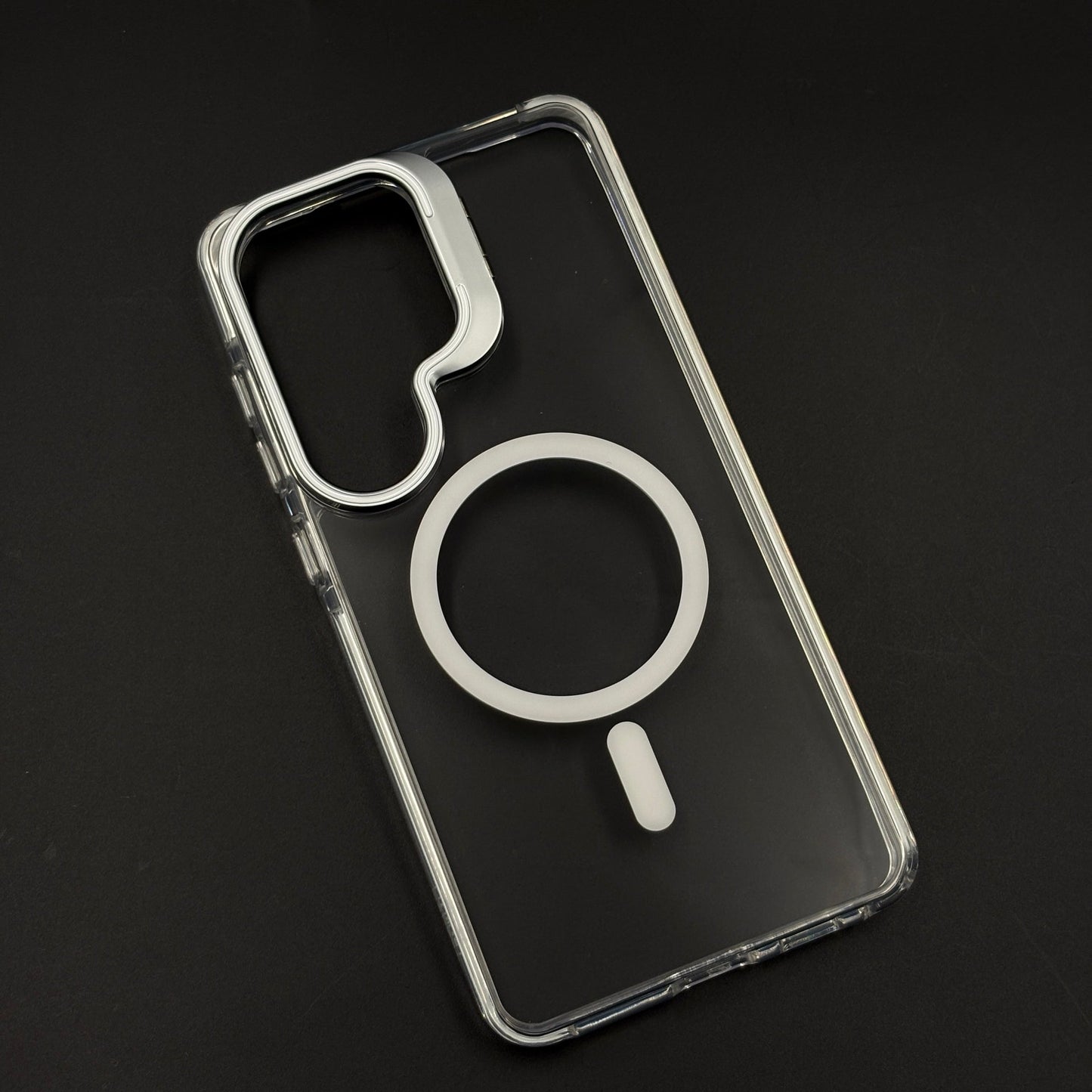 Non-Yellowing Clear Camera Kickstand MagSafe Mobile Case Cover for Samsung Galaxy S26 Ultra