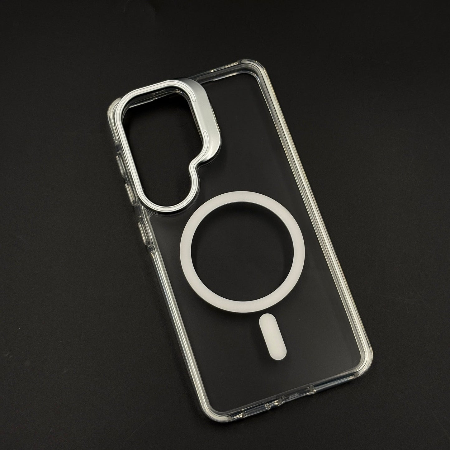 Non-Yellowing Clear Camera Kickstand MagSafe Mobile Case Cover for Samsung Galaxy S26 Ultra
