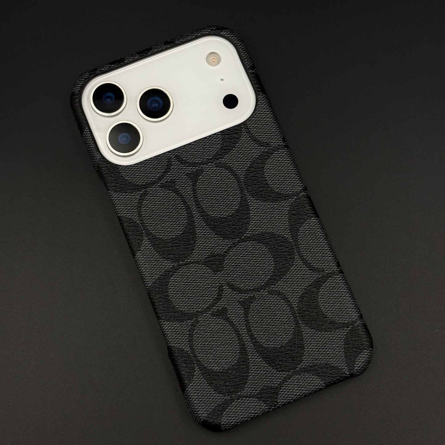 CC Pattern PU Leather Case for iPhone 17 Series | Monogram Soft Touch Protection