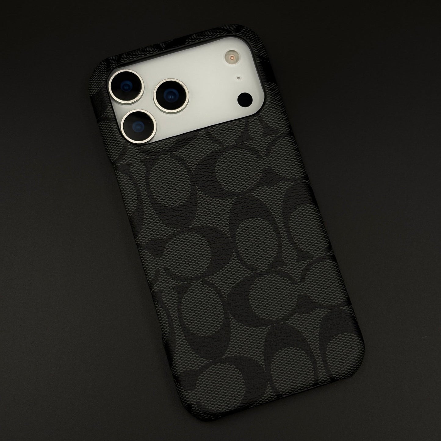 CC Pattern PU Leather Case for iPhone 17 Series | Monogram Soft Touch Protection