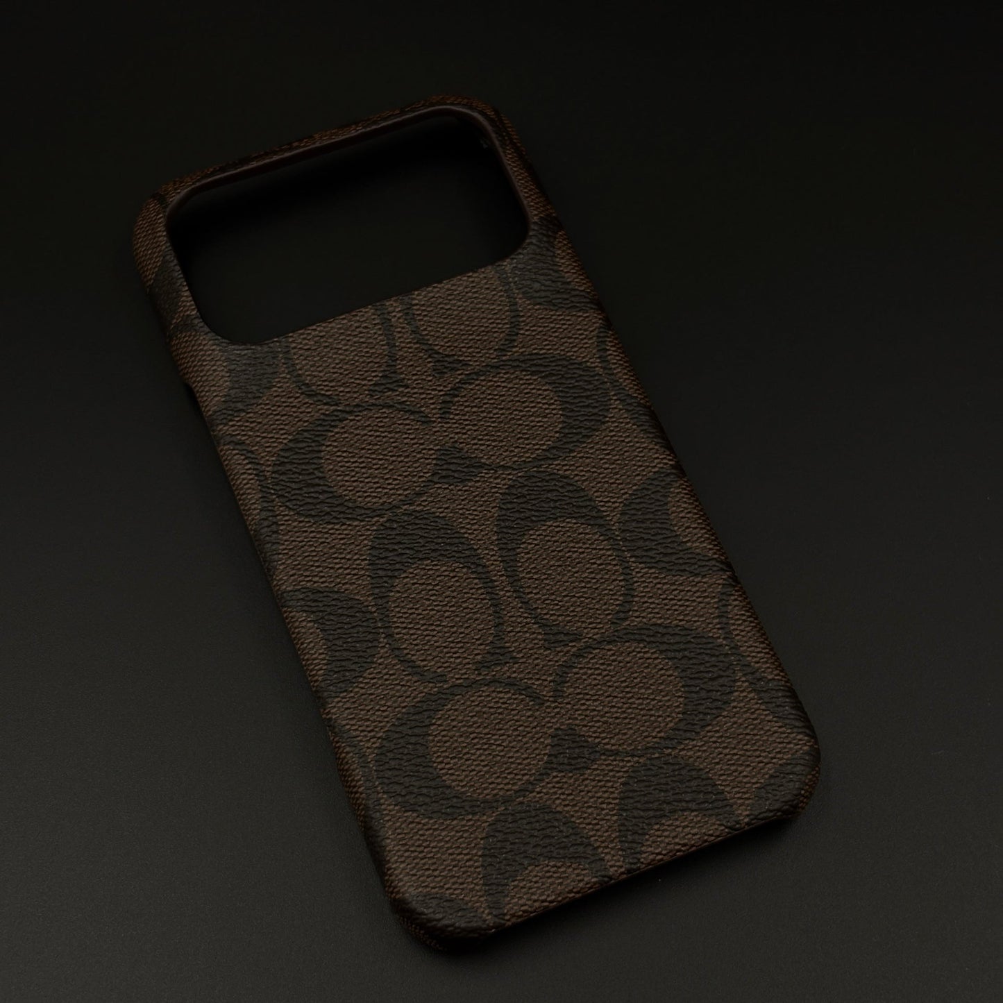 CC Pattern PU Leather Case for iPhone 17 Series | Monogram Soft Touch Protection