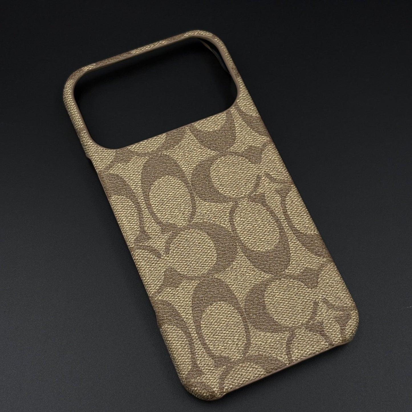CC Pattern PU Leather Case for iPhone 17 Series | Monogram Soft Touch Protection