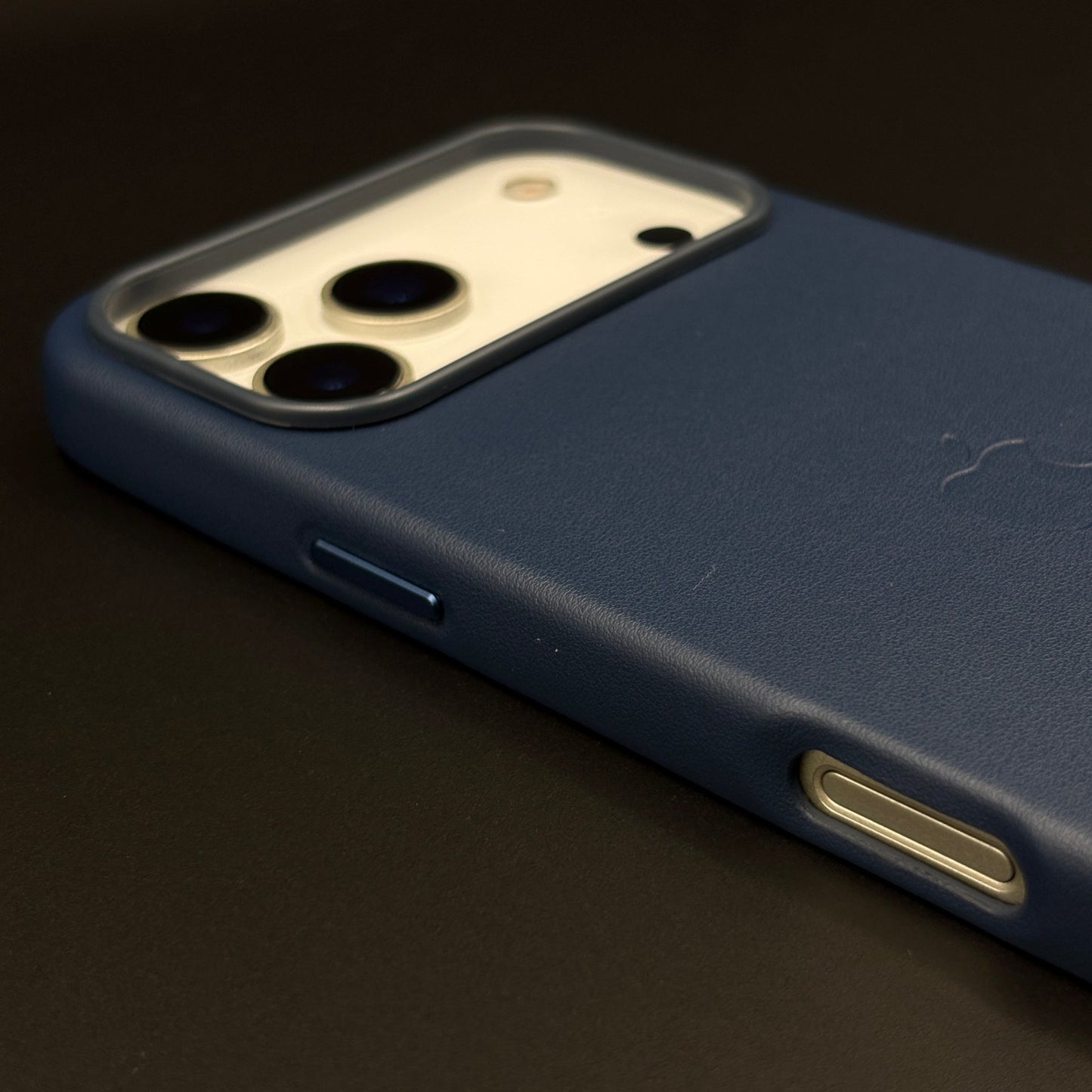 Minimalist Leather Logo Phone Case Cover for iPhone 17 Series | Slim Premium Everyday Protection
