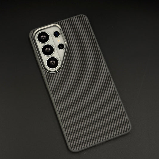 Carbon Fiber Case with Hidden Magsafe for Samsung Galaxy S26 Ultra | Metallic Camera Guard | Slim Magnetic Luxury Protection