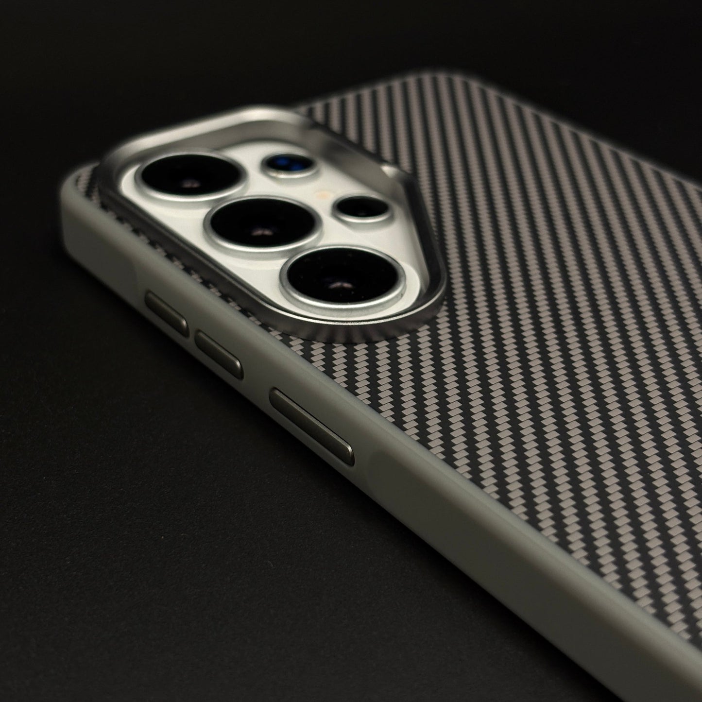 Carbon Fiber Case with Hidden Magsafe for Samsung Galaxy S26 Ultra | Metallic Camera Guard | Slim Magnetic Luxury Protection