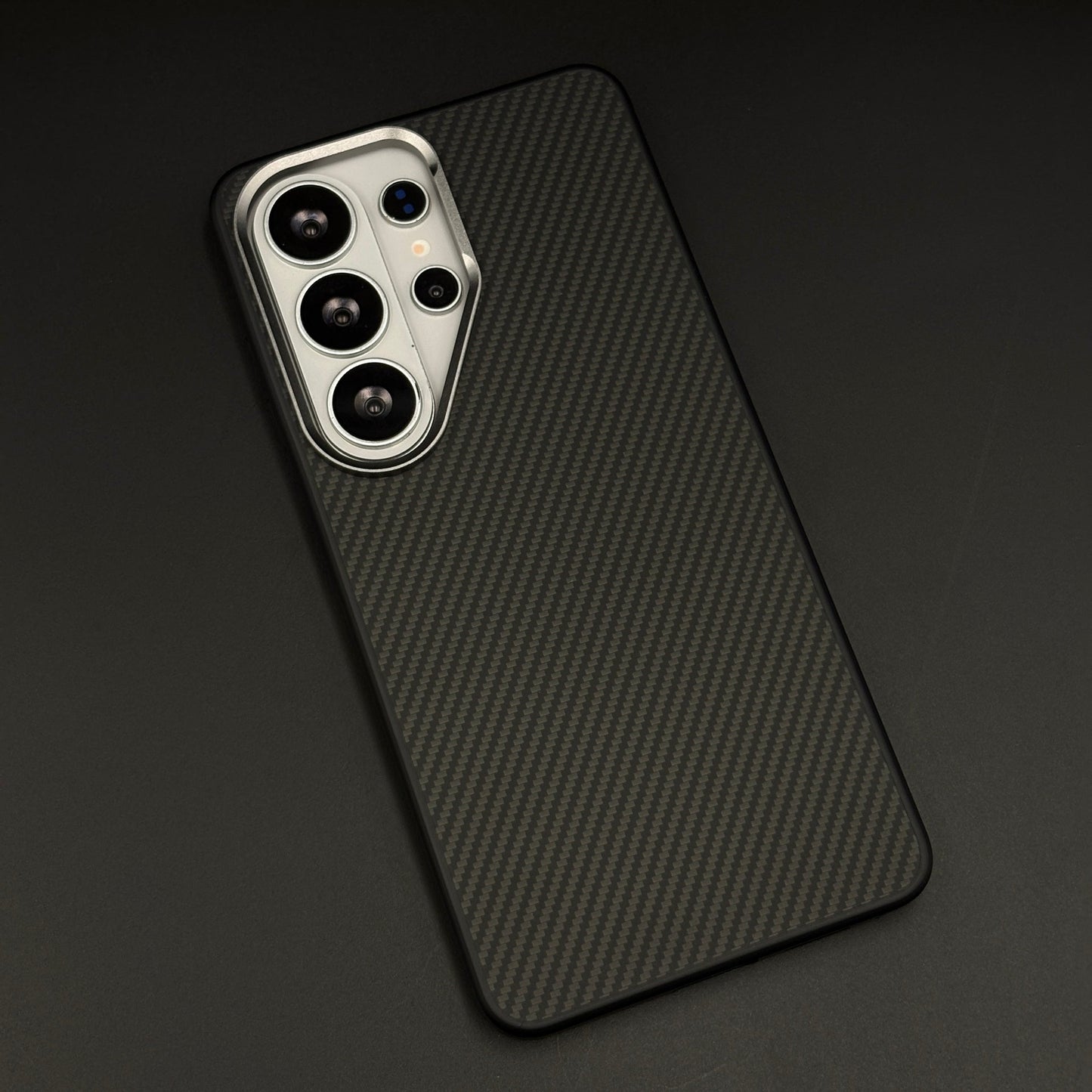 Carbon Fiber Case with Hidden Magsafe for Samsung Galaxy S26 Ultra | Metallic Camera Guard | Slim Magnetic Luxury Protection
