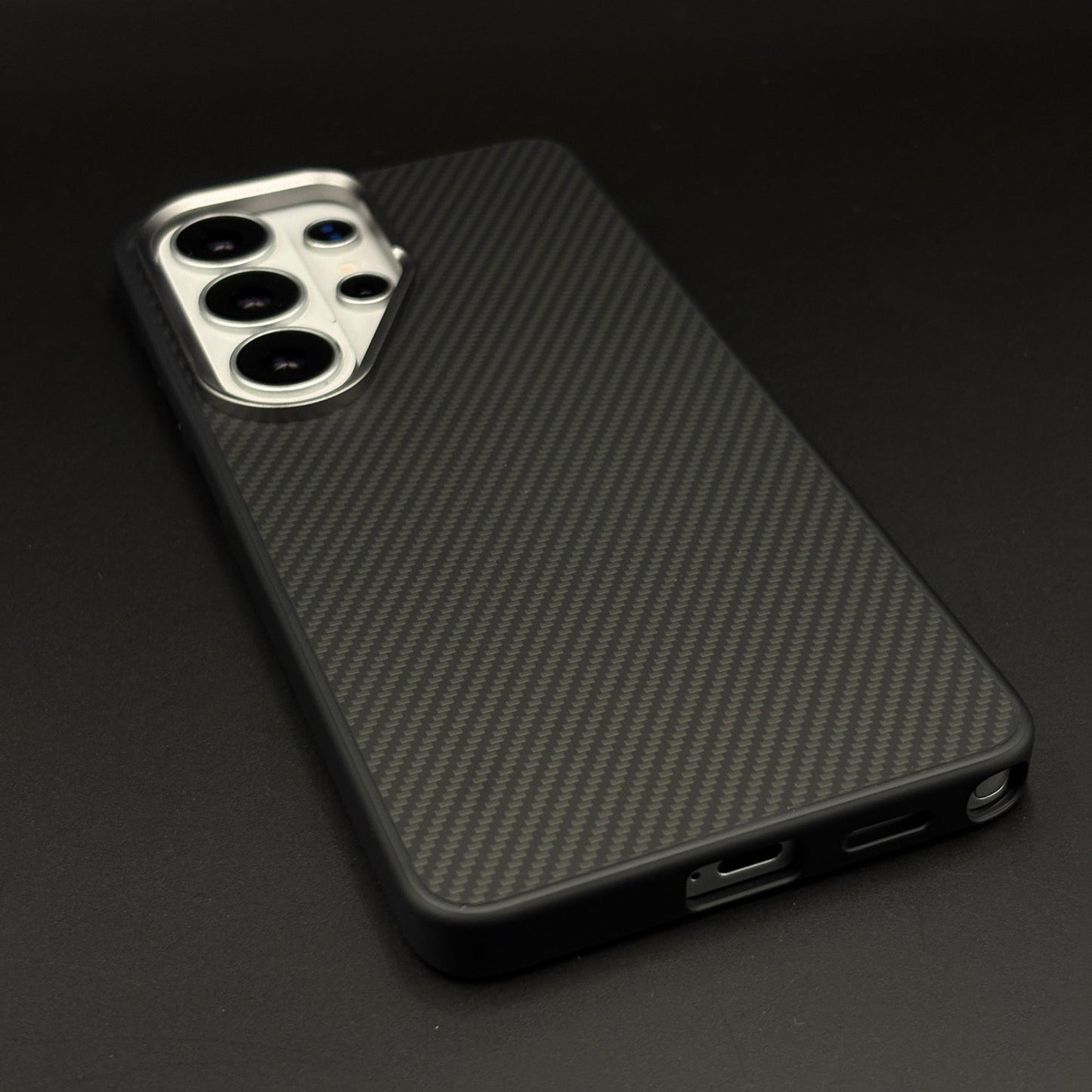 Carbon Fiber Case with Hidden Magsafe for Samsung Galaxy S26 Ultra | Metallic Camera Guard | Slim Magnetic Luxury Protection