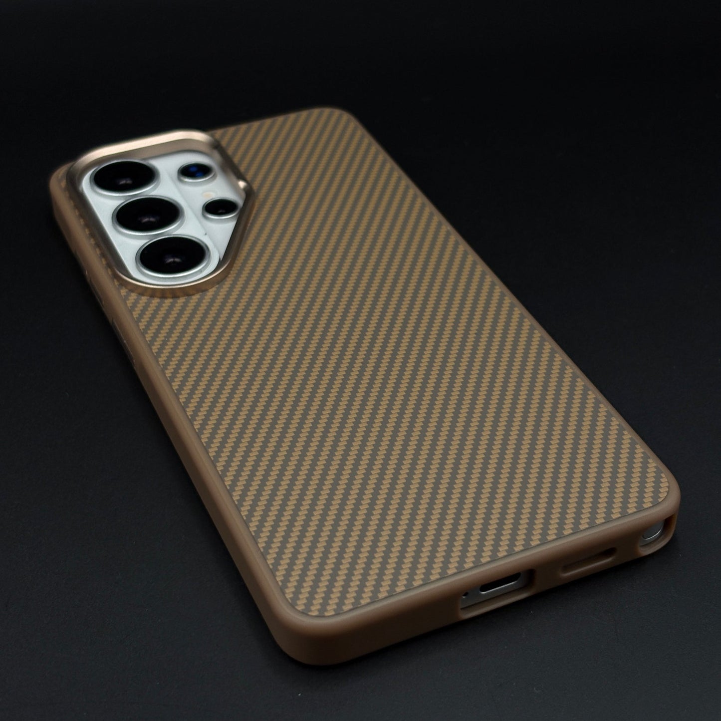 Carbon Fiber Case with Hidden Magsafe for Samsung Galaxy S26 Ultra | Metallic Camera Guard | Slim Magnetic Luxury Protection