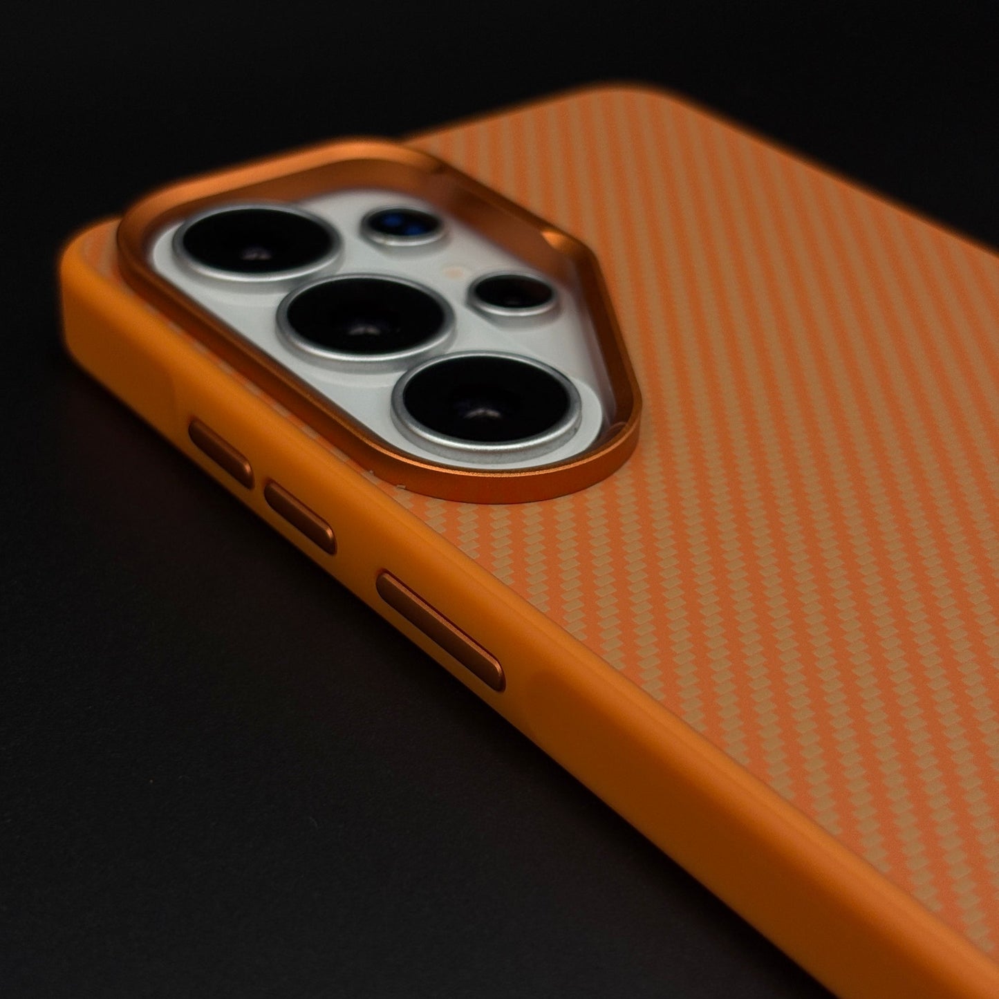 Carbon Fiber Case with Hidden Magsafe for Samsung Galaxy S26 Ultra | Metallic Camera Guard | Slim Magnetic Luxury Protection