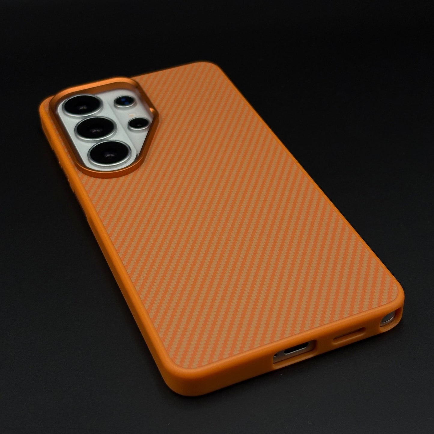Carbon Fiber Case with Hidden Magsafe for Samsung Galaxy S26 Ultra | Metallic Camera Guard | Slim Magnetic Luxury Protection