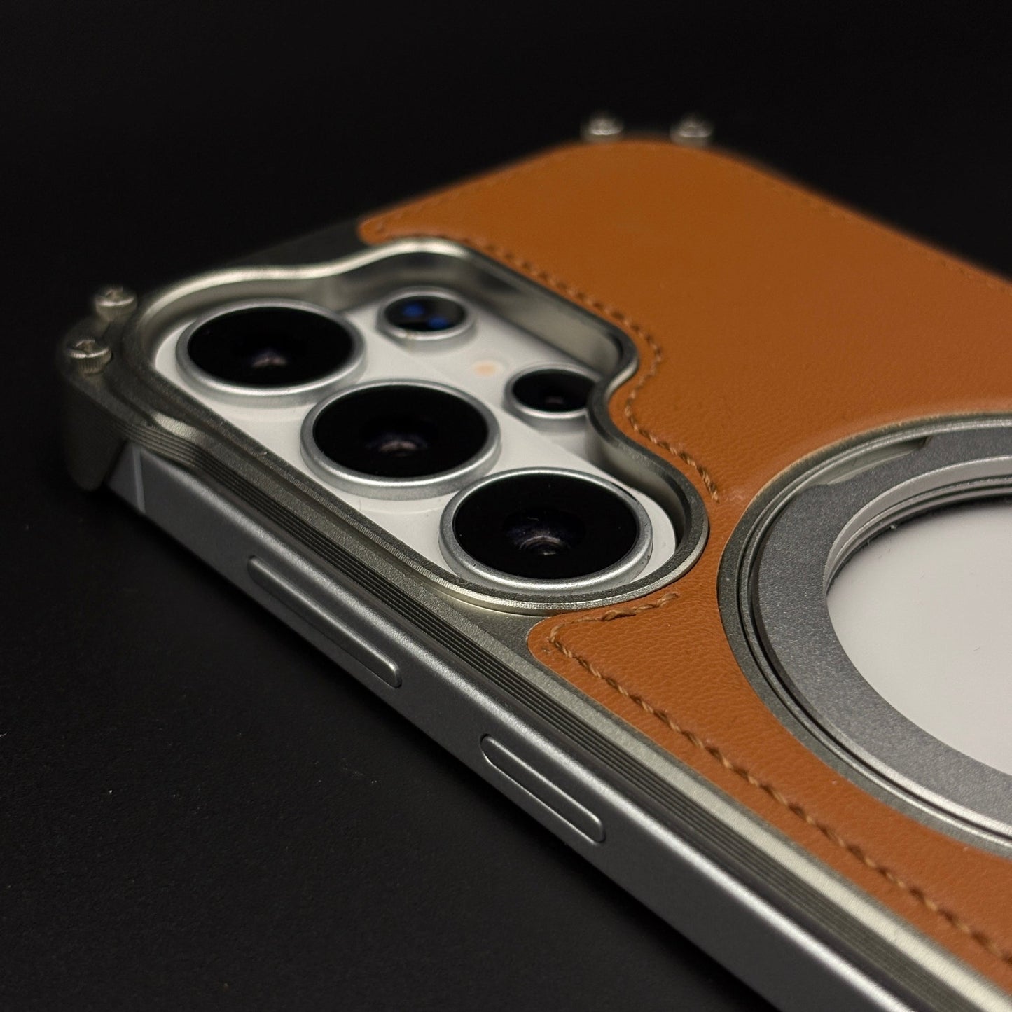 Heavy Duty Rugged Metal Ring Stand MagSafe Mobile Case Cover for Samsung Galaxy S26 Ultra