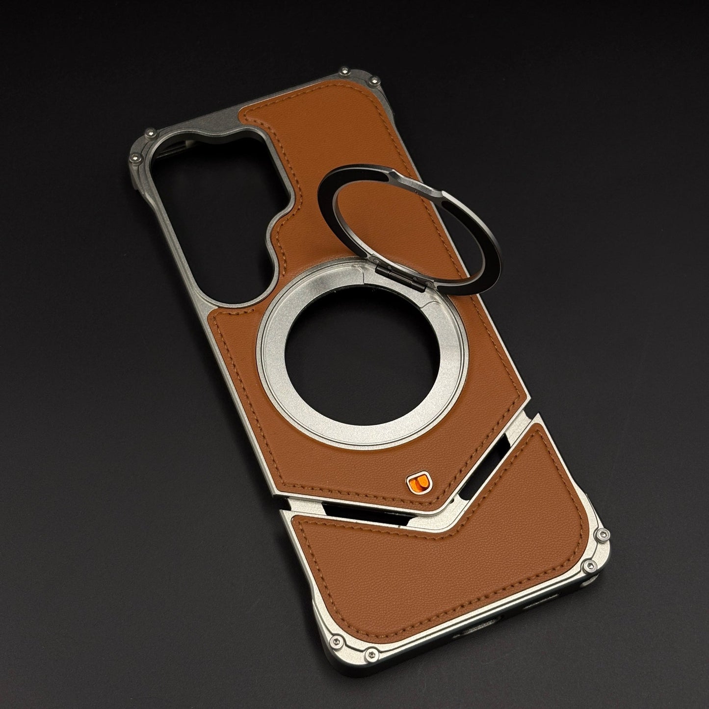 Heavy Duty Rugged Metal Ring Stand MagSafe Mobile Case Cover for Samsung Galaxy S26 Ultra
