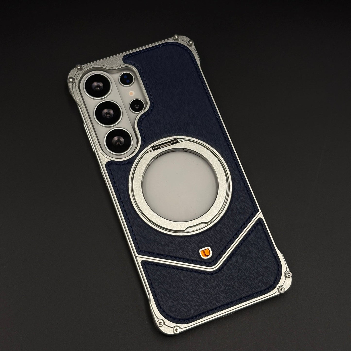 Heavy Duty Rugged Metal Ring Stand MagSafe Mobile Case Cover for Samsung Galaxy S26 Ultra