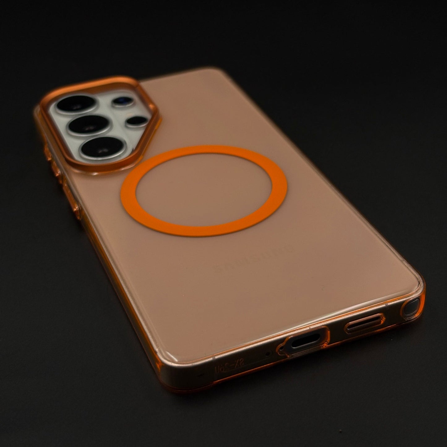 Smoky Clear Raised Bezel MagSafe Ring Stand Mobile Case Cover for Galaxy S26 Ultra