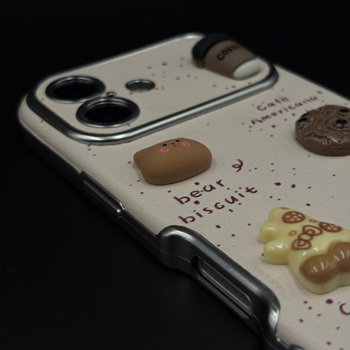 Americano Bear Cookies Cafe Cute Mobile Case Cover for iPhone 17