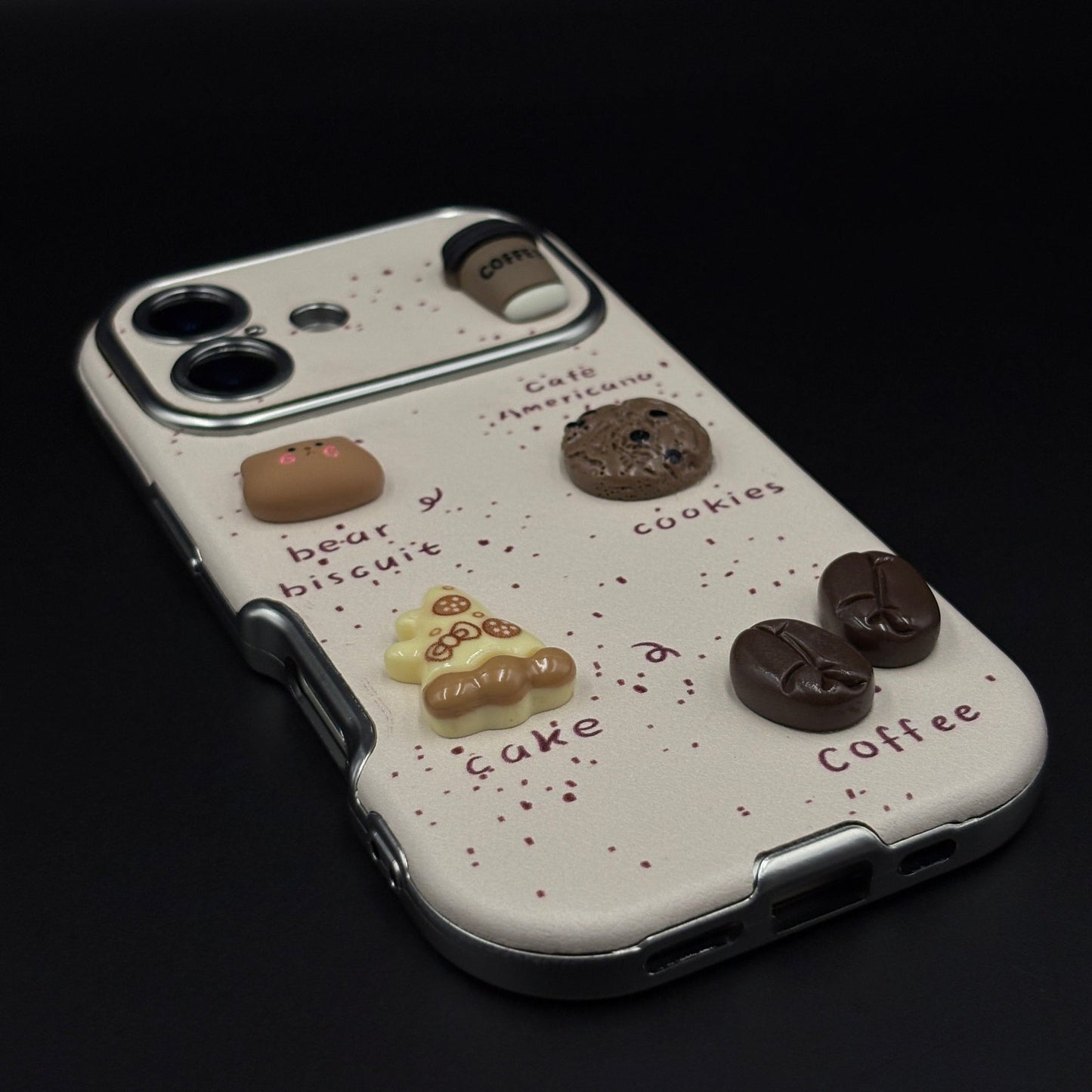 Americano Bear Cookies Cafe Cute Mobile Case Cover for iPhone 17