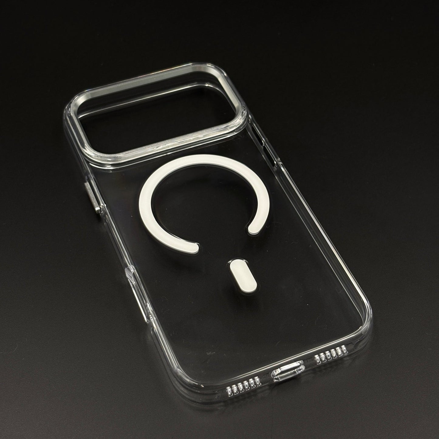 Non Yellowing Clear MagSafe Phone Case Cover Metal Camera Bump for iPhone 17 Series | Scratch-Resistant Hybrid