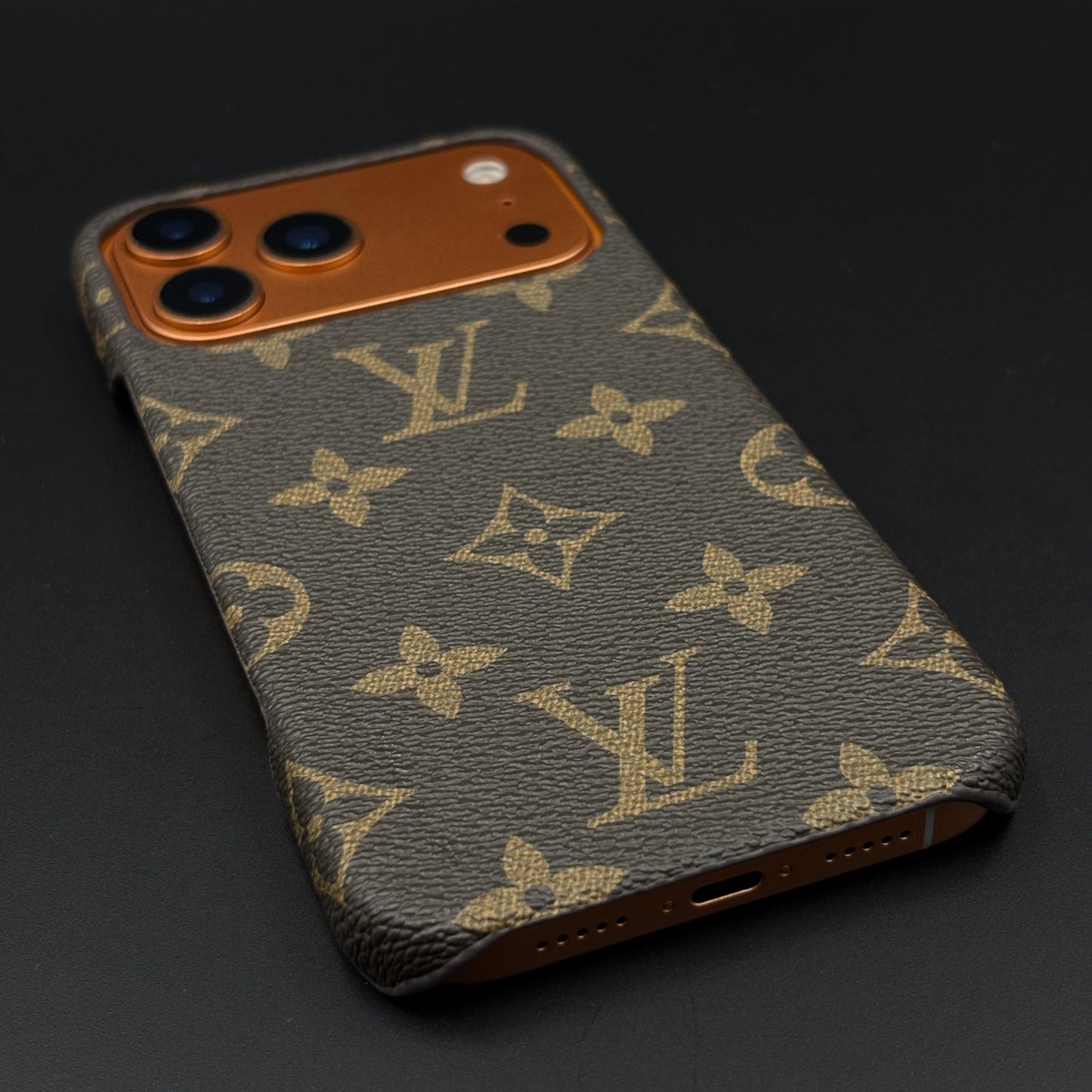 Luxury Brand Borderless Frame PU Leather Case for iPhone 17 Series | Designer Protective Cover