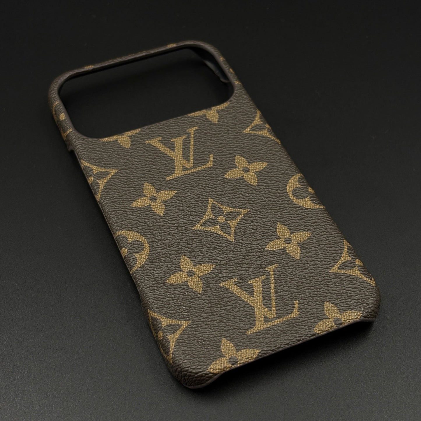 Luxury Brand Borderless Frame PU Leather Case for iPhone 17 Series | Designer Protective Cover