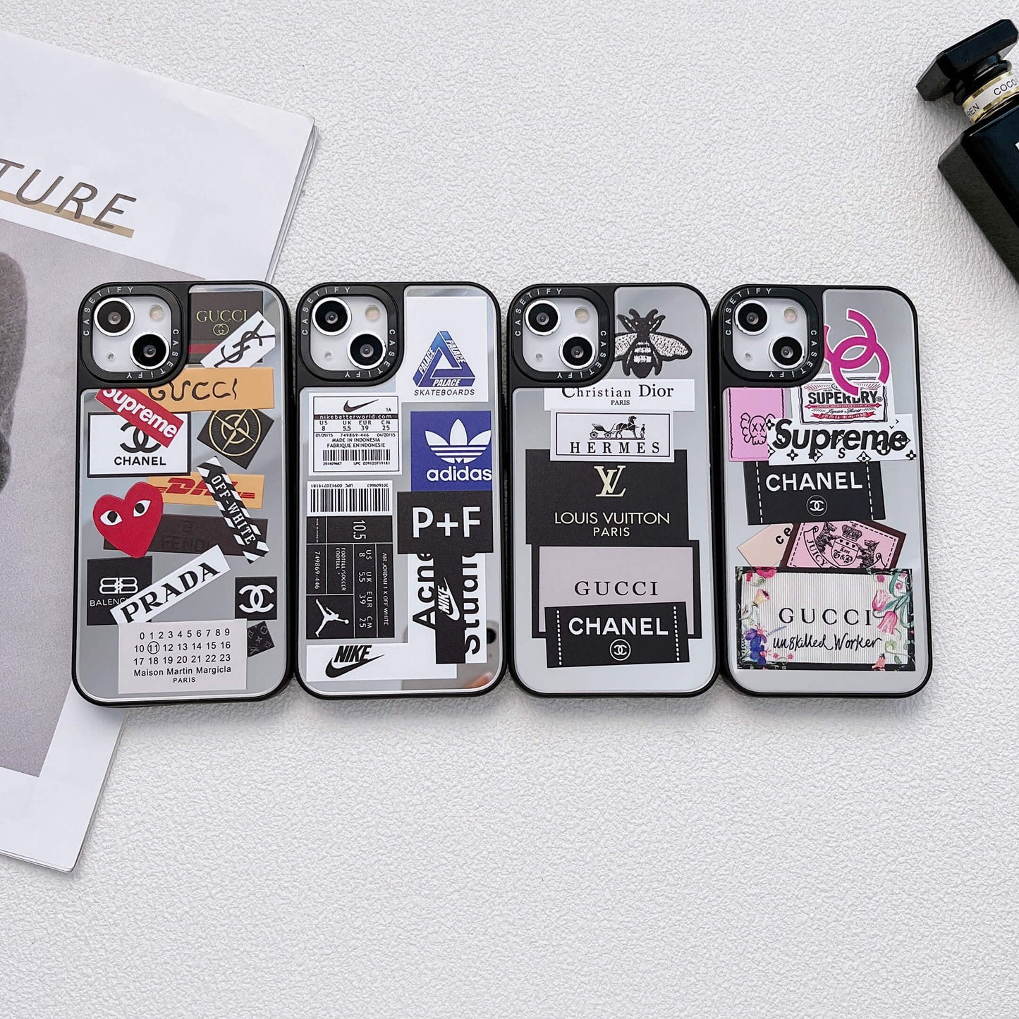 iPhone Luxury Brand Reflective Mirror Phone Case