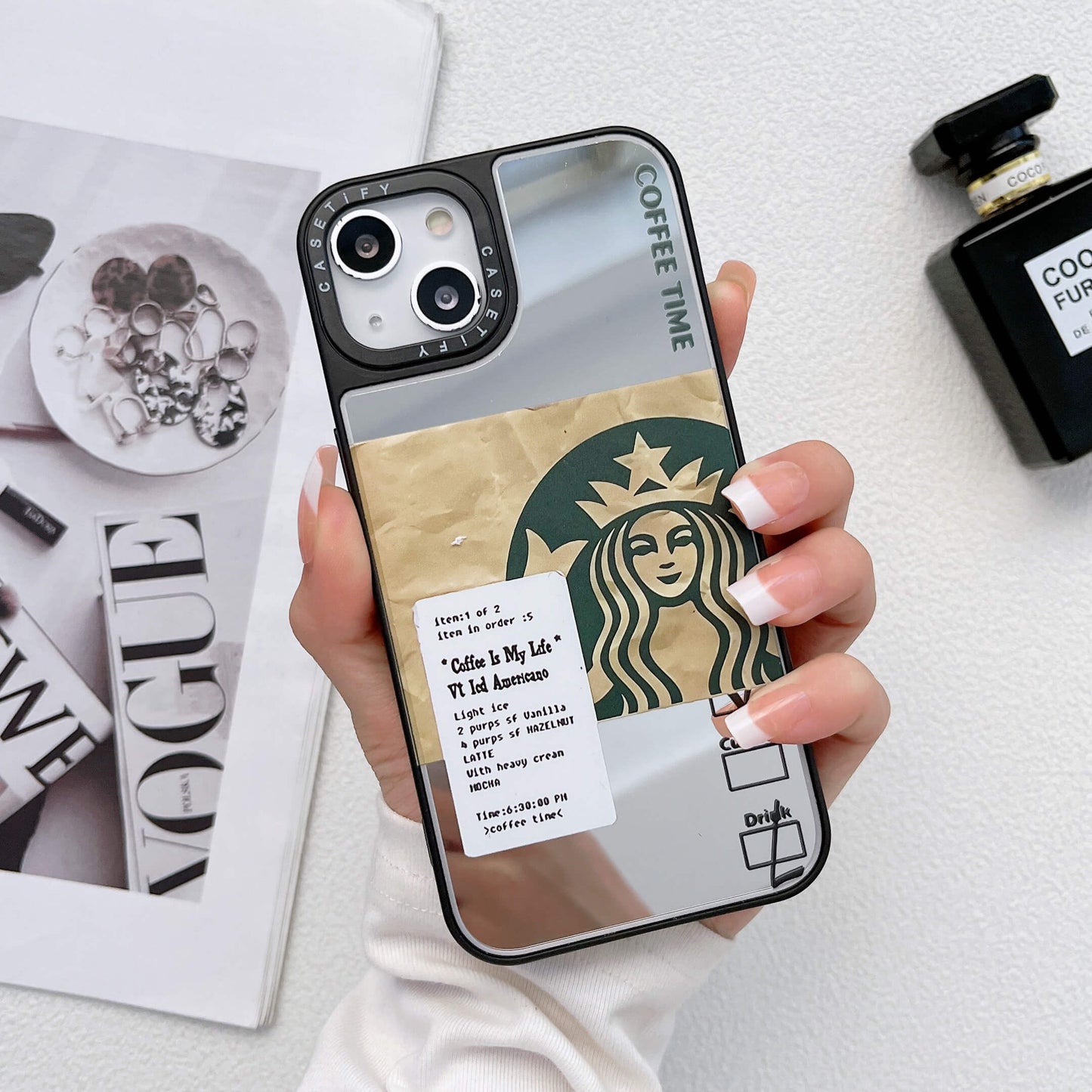 iPhone Luxury Brand Reflective Mirror Phone Case