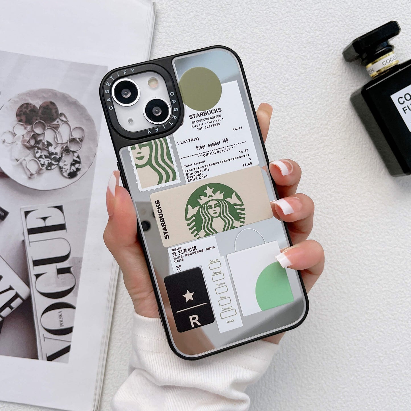 iPhone Luxury Brand Reflective Mirror Phone Case