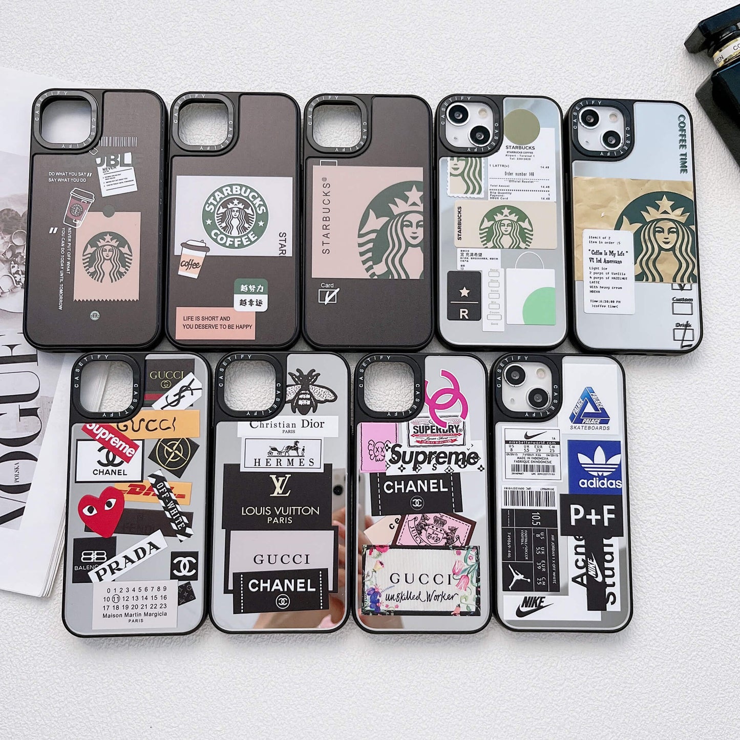 iPhone Luxury Brand Reflective Mirror Phone Case