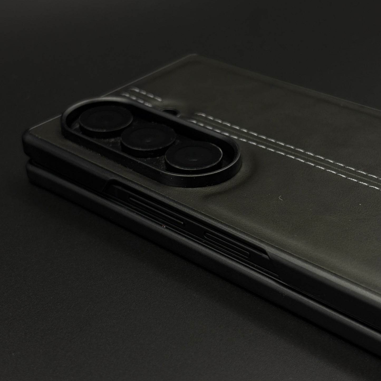 Stitched Leather Case for Samsung Galaxy Z Fold 7 | Premium Handcrafted Vintage Edition