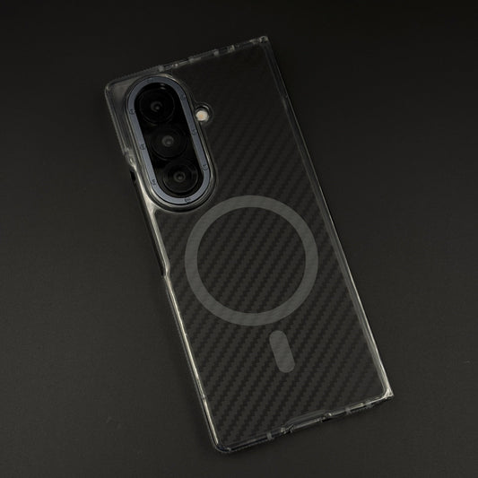 Carbon Fibre Matte MagSafe Case for Samsung Galaxy Z Fold 7 | Smokey Finish Protection