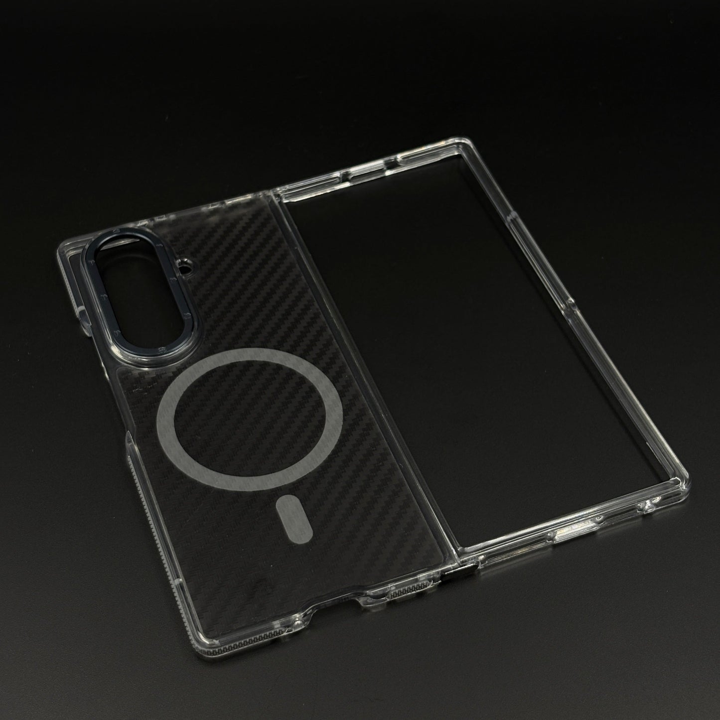 Carbon Fibre Matte MagSafe Case for Samsung Galaxy Z Fold 7 | Smokey Finish Protection