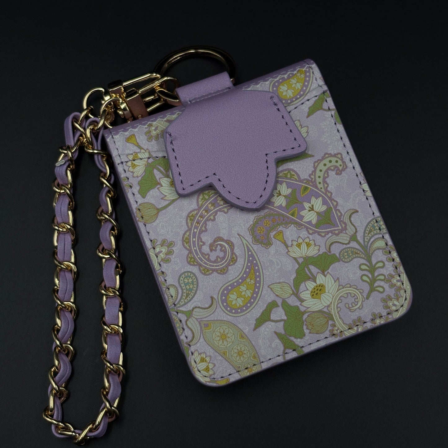 Indian Art Designer Phone Case Cover for Samsung Galaxy Z Flip 7 | Paisley Leather Cover with Chain Strap | Traditional Print