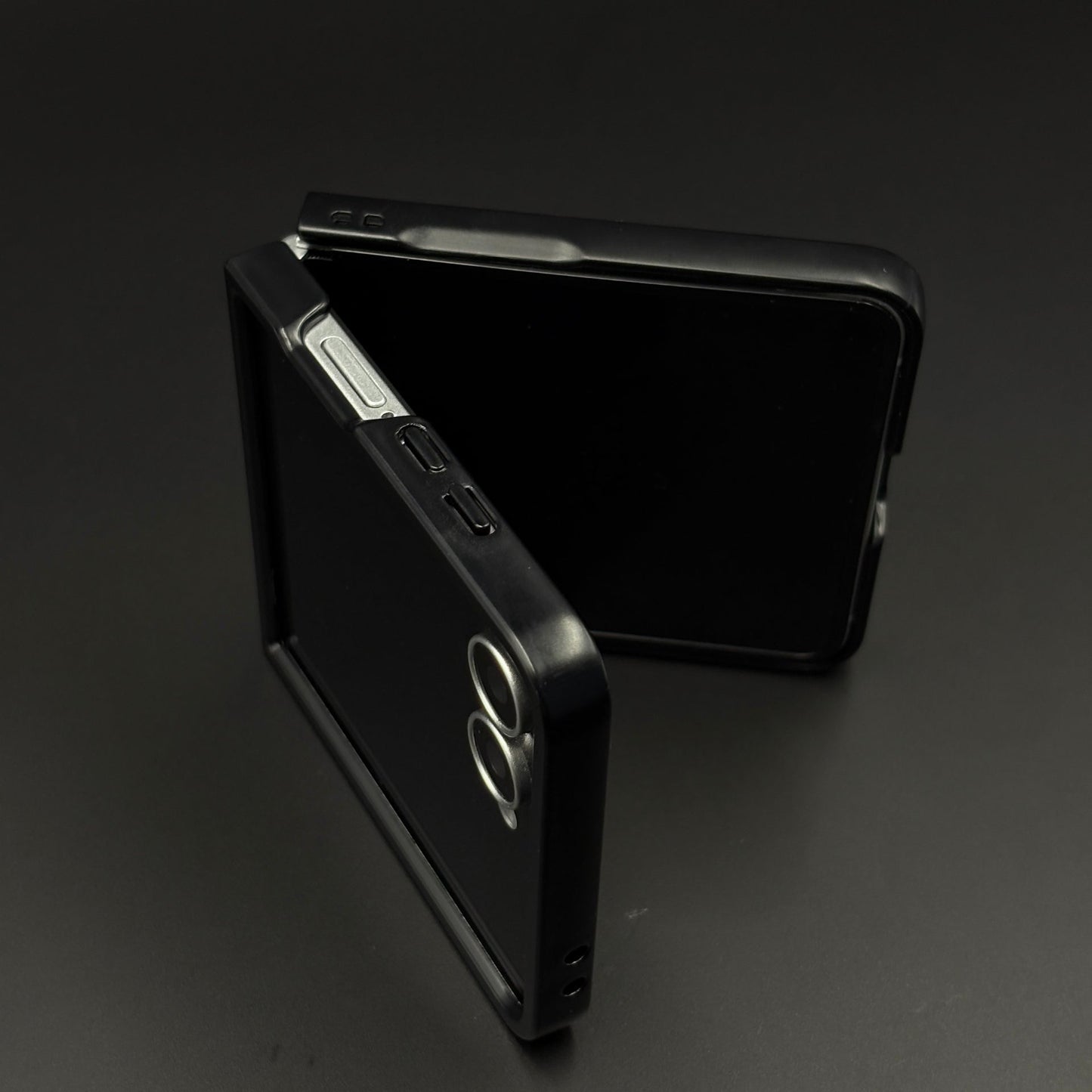 Luxury Brand MB Logo Case for Samsung Galaxy Z Flip 7 | Premium Textured Leather Edition