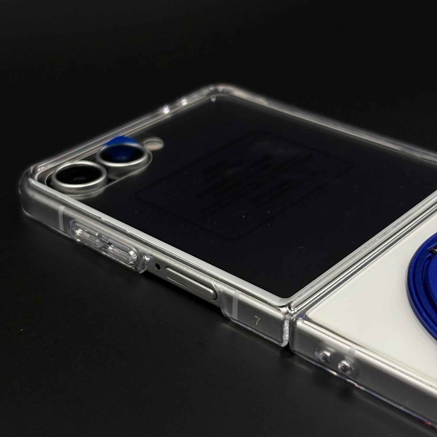 Premium Transparent Case with 360° Rotating Kickstand for Samsung Galaxy Z Flip 7 | No-Yellowing | Sleek Fit