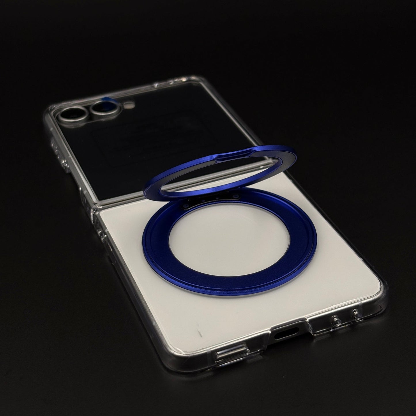 Premium Transparent Case with 360° Rotating Kickstand for Samsung Galaxy Z Flip 7 | No-Yellowing | Sleek Fit