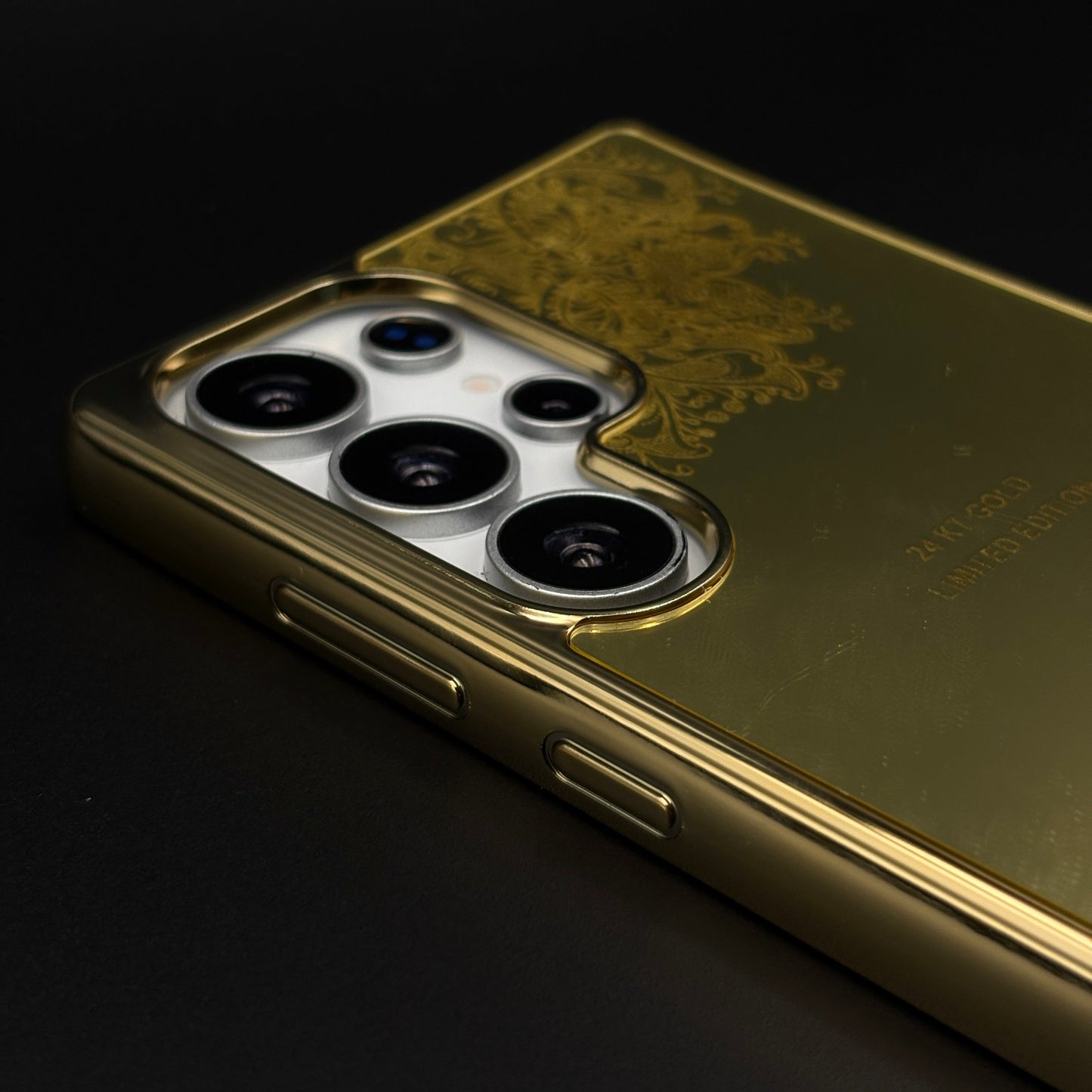 Handcrafted 24K Gold Plated Watch Brand Case for Samsung Galaxy S24 Ultra | Luxury Limited Edition Cover