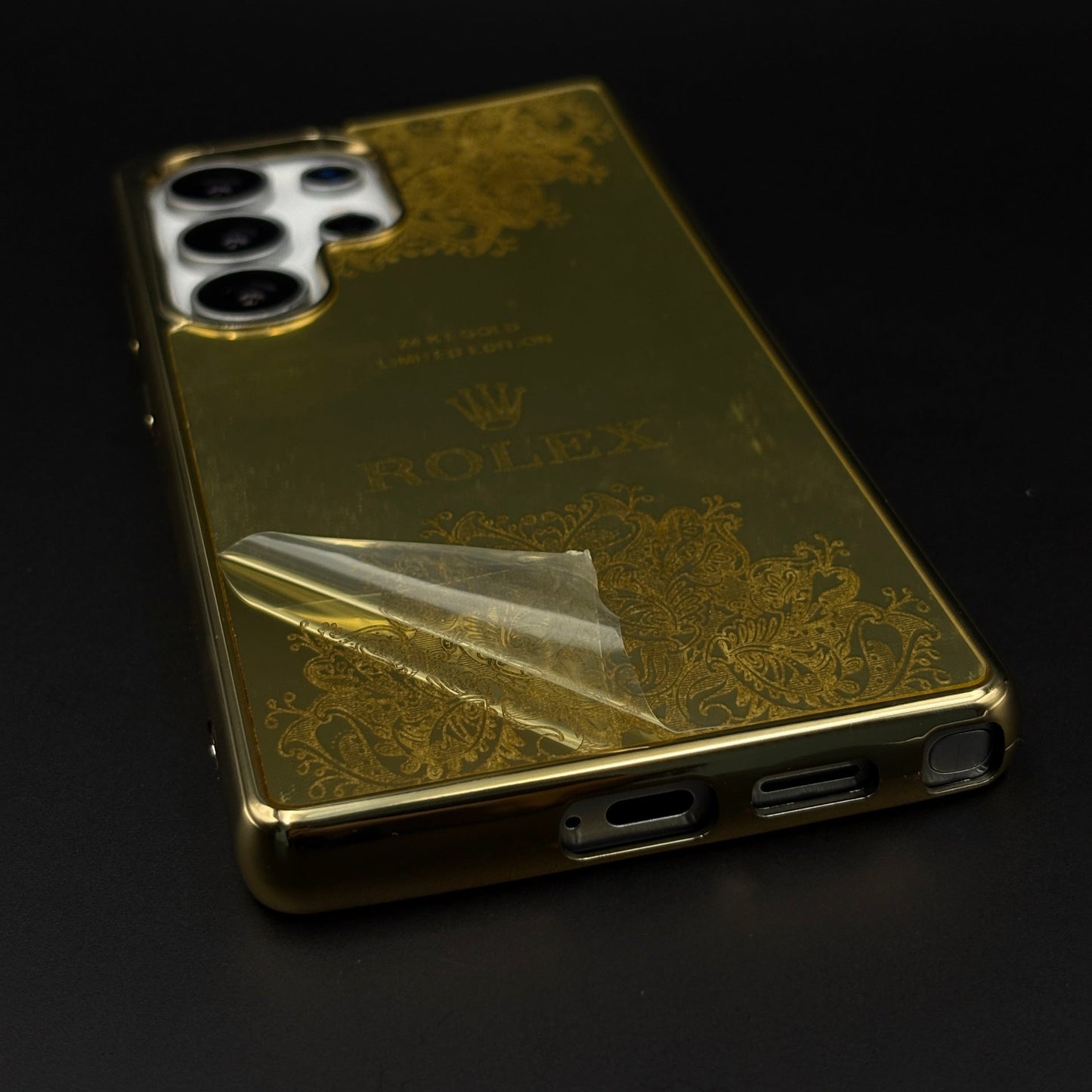 Handcrafted 24K Gold Plated Watch Brand Case for Samsung Galaxy S25 Ultra | Luxury Limited Edition Cover