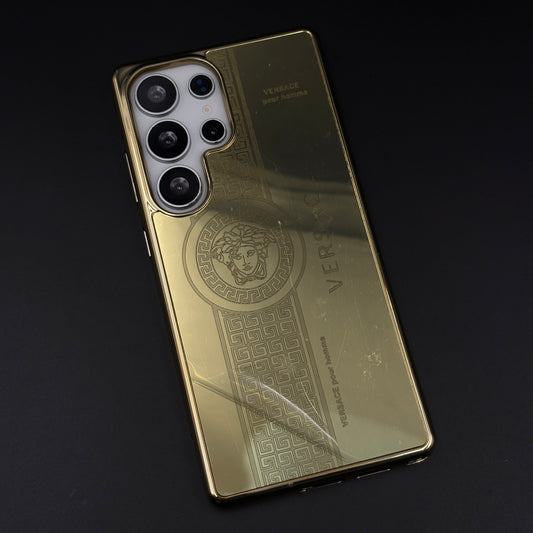 Handcrafted 24K Gold Plated VS Pour Homme Case for Samsung Galaxy S24 Ultra | Luxury Limited Edition Cover