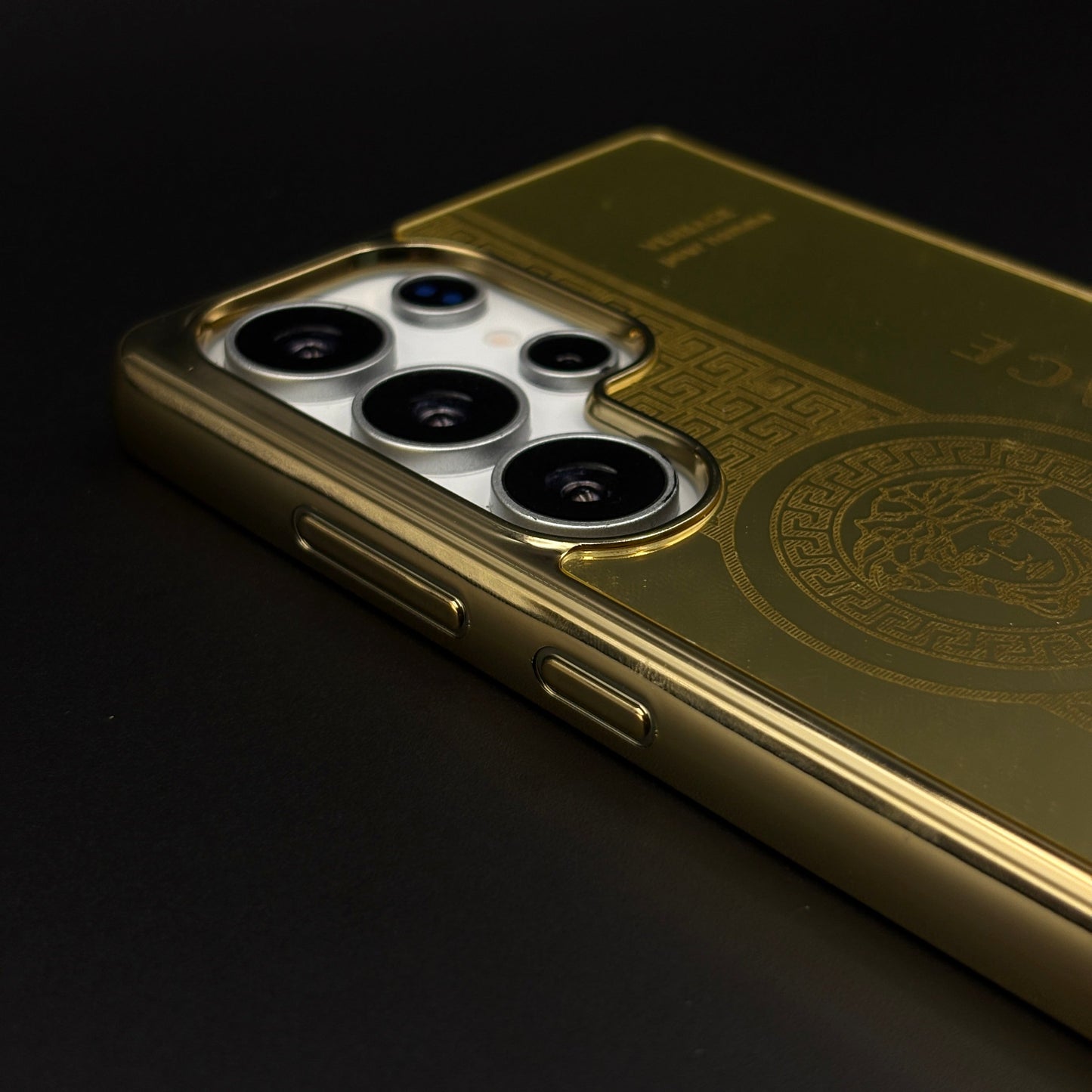 Handcrafted 24K Gold Plated VS Pour Homme Case for Samsung Galaxy S24 Ultra | Luxury Limited Edition Cover