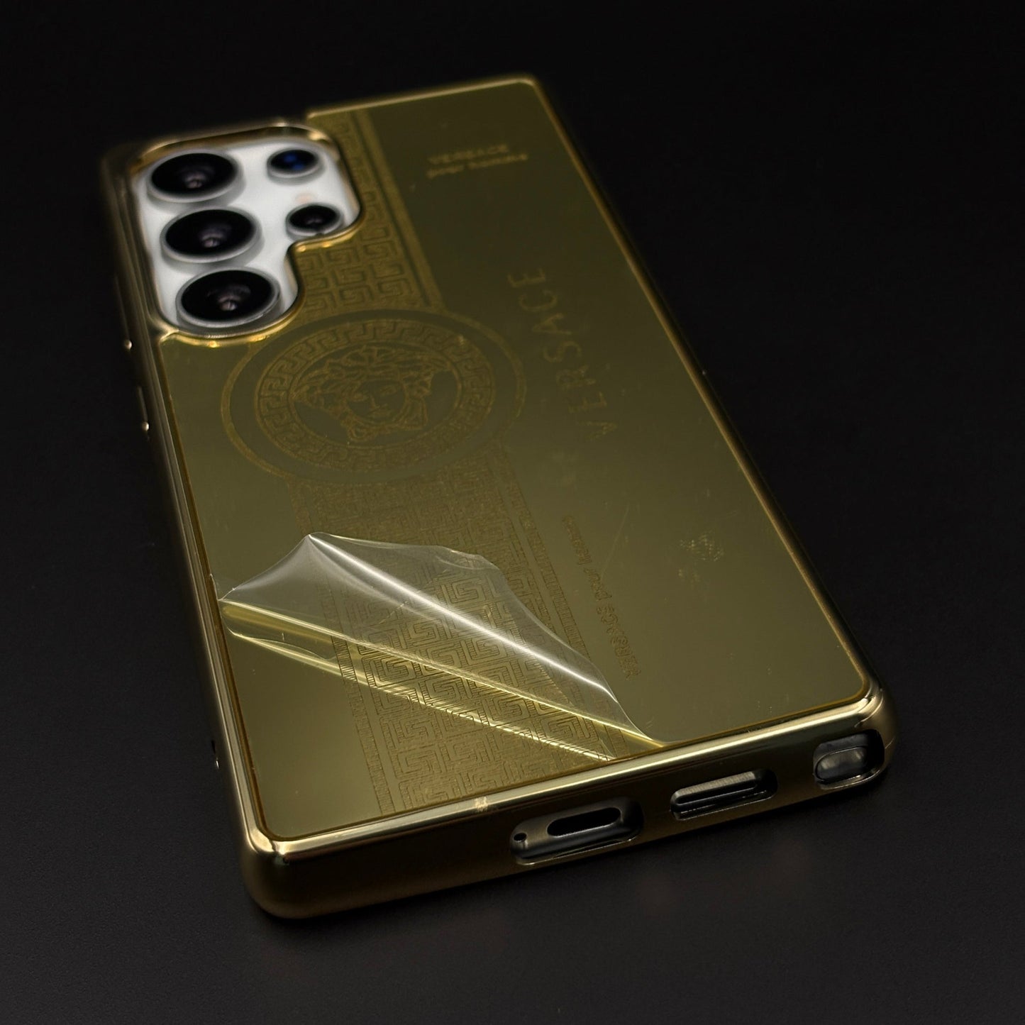 Handcrafted 24K Gold Plated VS Pour Homme Case for Samsung Galaxy S24 Ultra | Luxury Limited Edition Cover