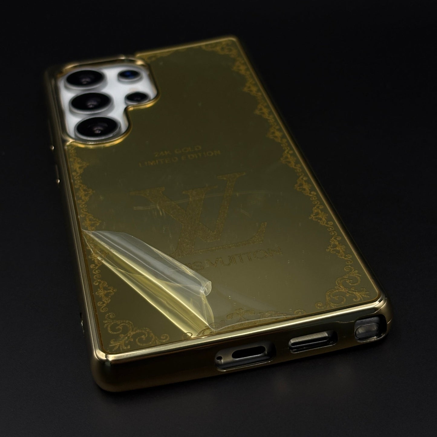 Handcrafted 24K Gold Plated Luxury Fashion Brand Case for Samsung Galaxy S25 Ultra | Luxury Limited Edition Cover