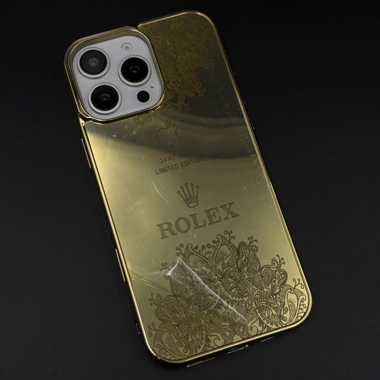 Handcrafted 24K Gold Plated Luxury Watch Brand Case for iPhone Series | Luxury Limited Edition Cover