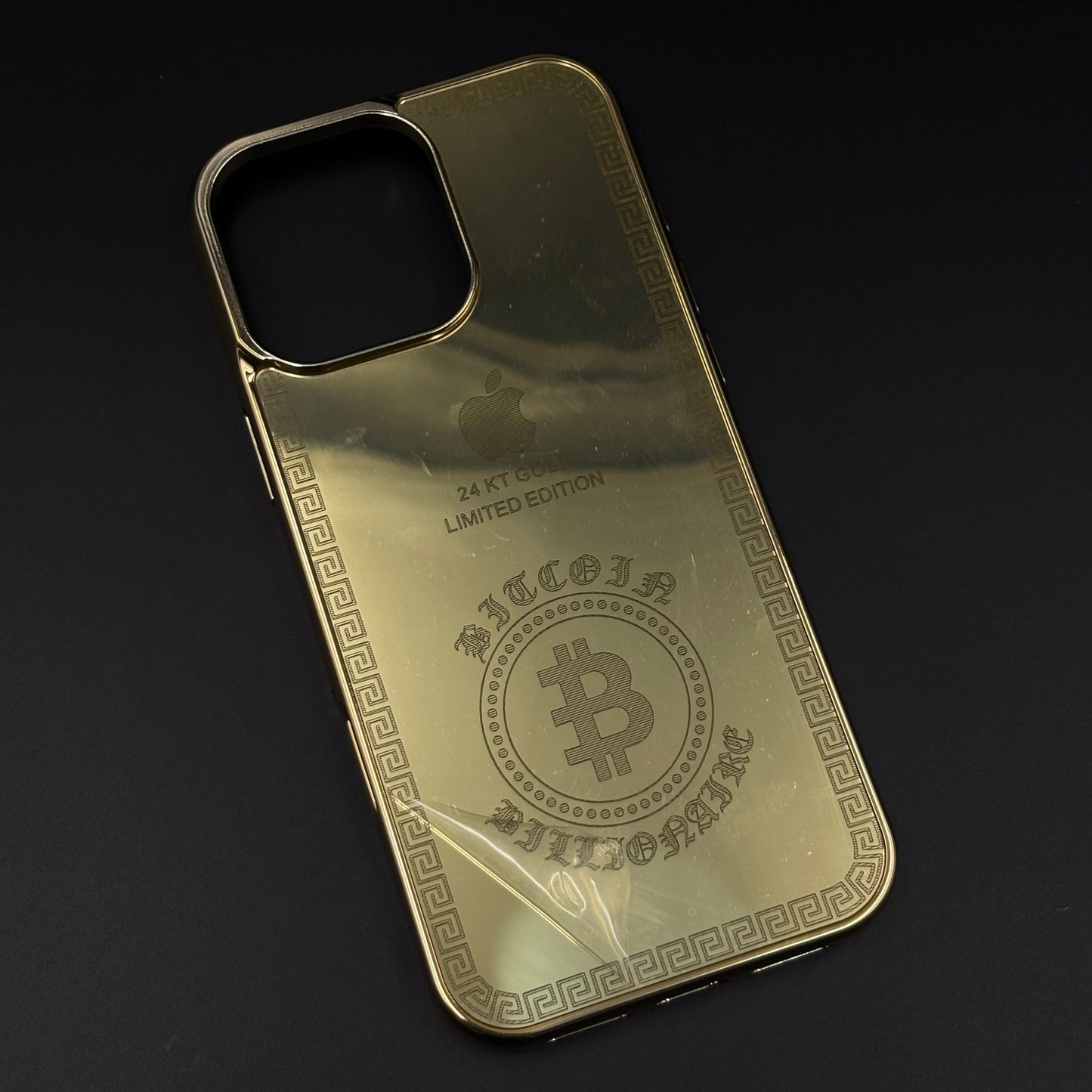 Handcrafted 24K Gold Plated Bitcoin for iPhone Series | Luxury Limited Edition Cover