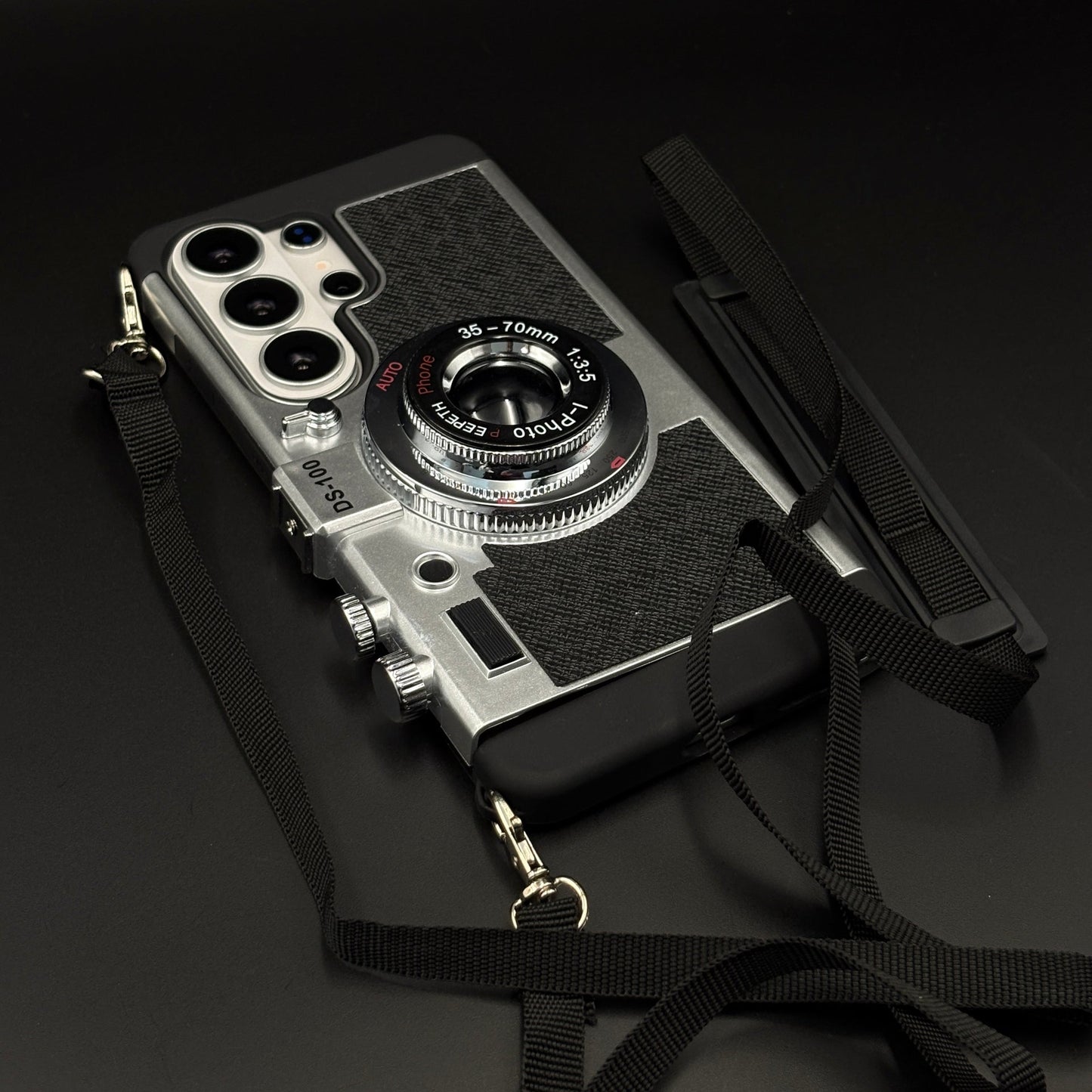 3D Vintage Camera Case for Samsung Galaxy S26 Ultra | Retro Designer | Detachable Sling