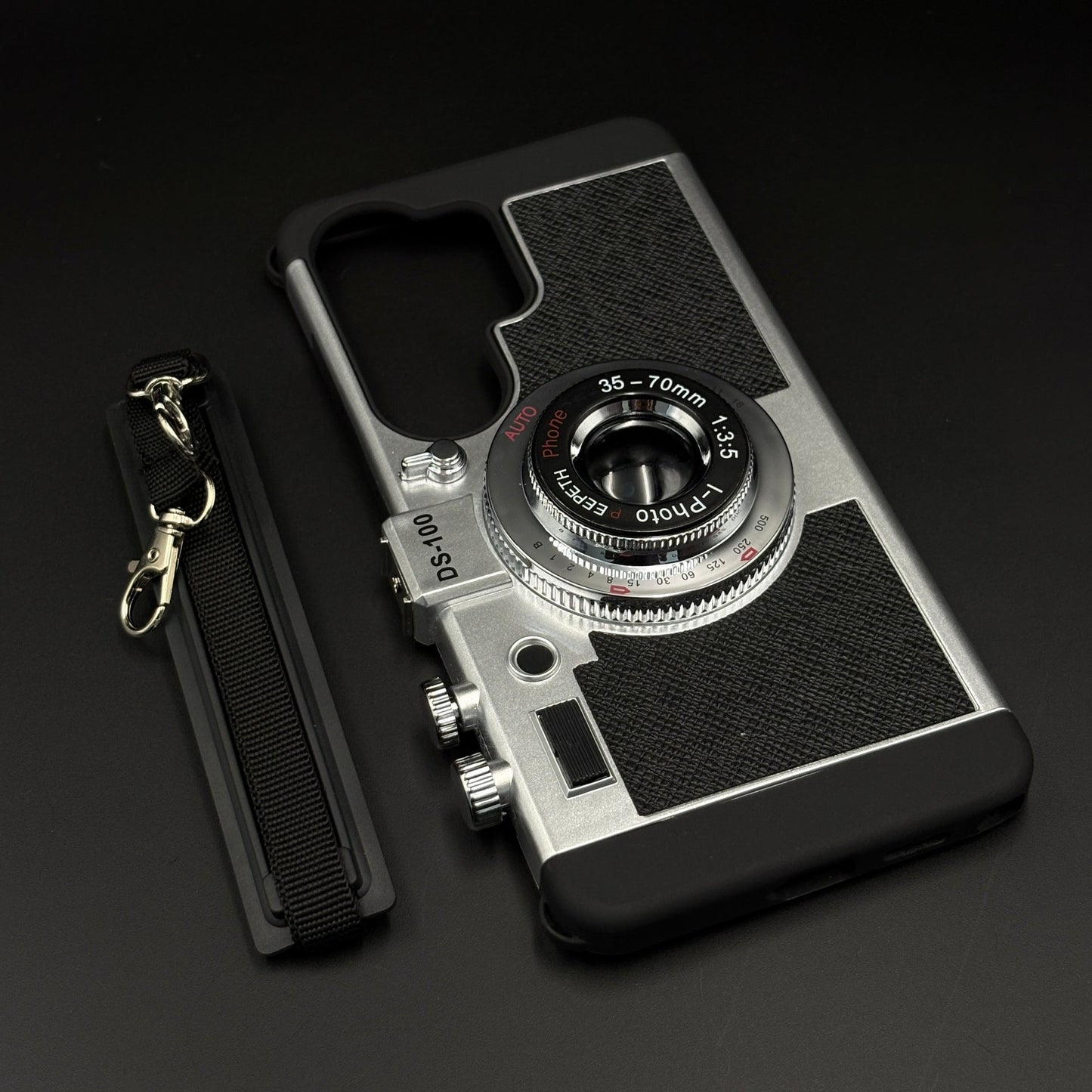3D Vintage Camera Case for Samsung Galaxy S26 Ultra | Retro Designer | Detachable Sling