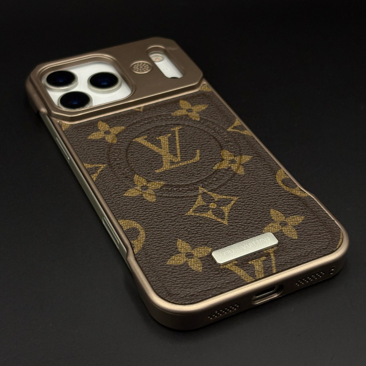 Luxury Branded Leather Fabric Mobile Case Cover for iPhone 17 Series | MagSafe Compatible