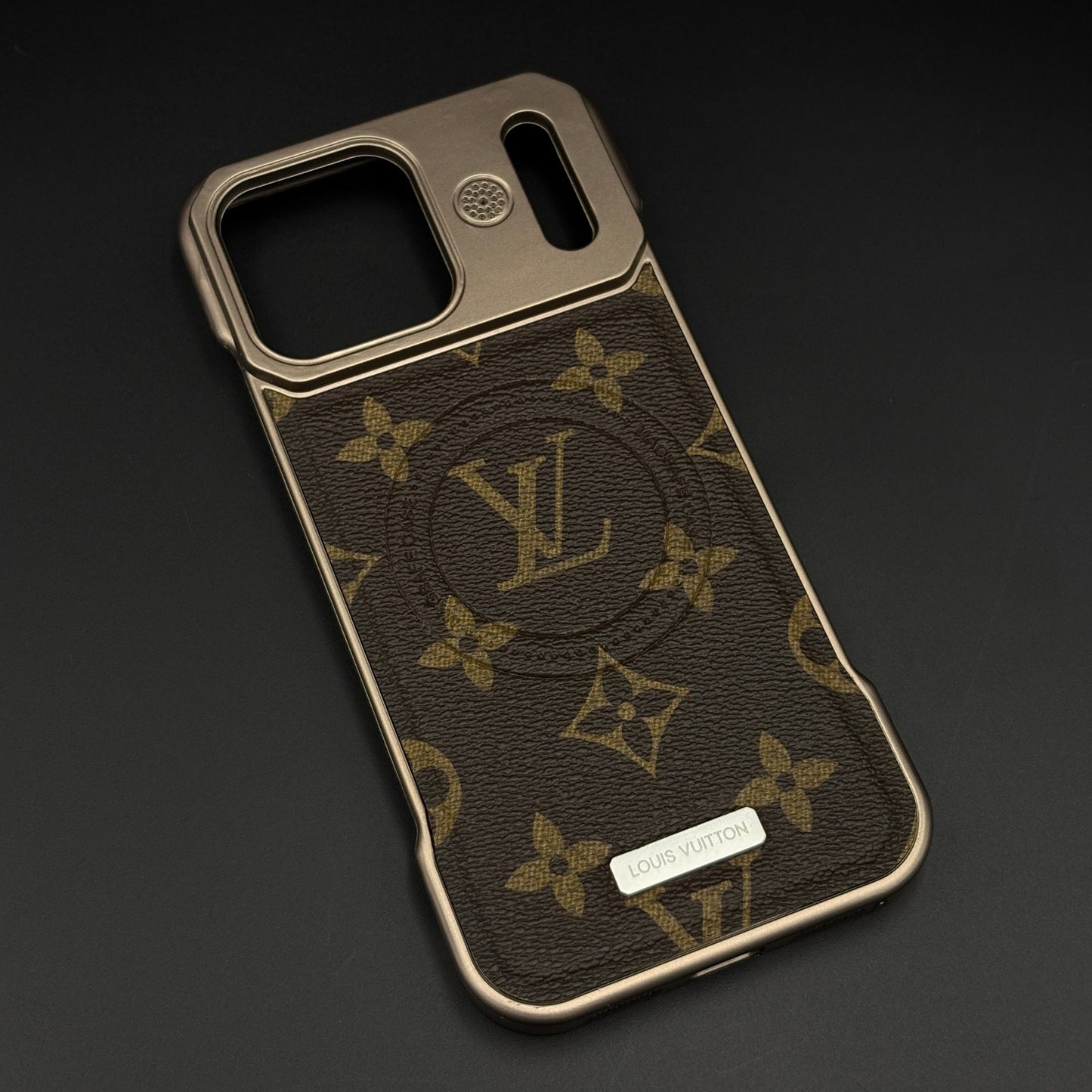 Luxury Branded Leather Fabric Mobile Case Cover for iPhone 17 Series | MagSafe Compatible