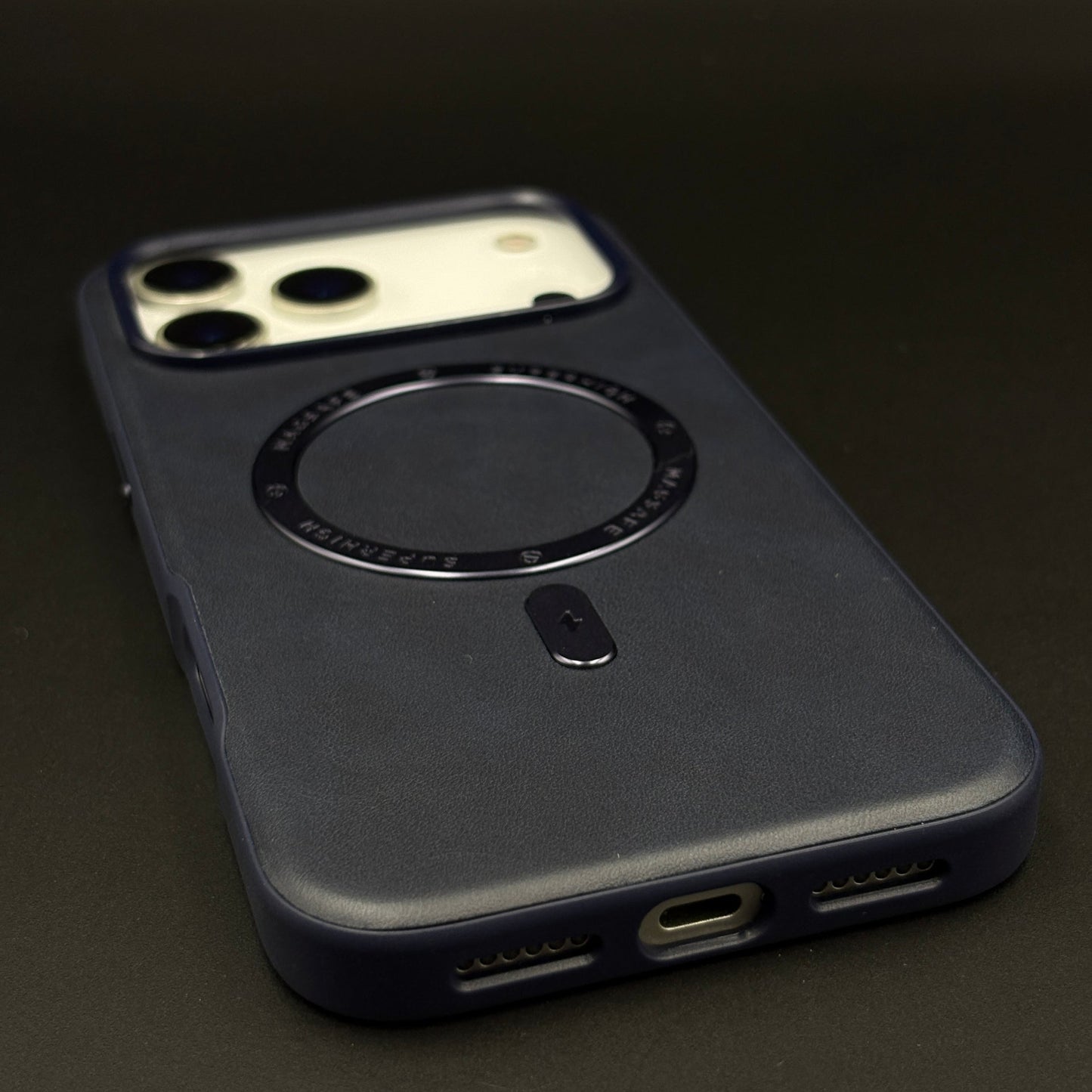 Super Magnetic Magsafe PU Leather Case for iPhone 17 Series | Premium Grip & Sleek Design